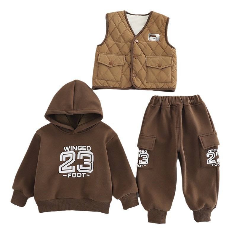 ست هودی و شلوار و کت پافری کد محصول 1450